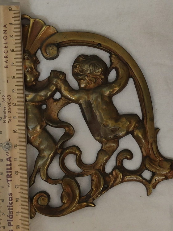 4 Figure in bronzo con cherubini – Decorazioni murali (photo 9 of 9)