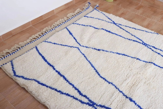 Handgefertigter marokkanischer Wollteppich, große Größe 250x150 cm, handgefertigt. – Teppiche & Läufer, Wool (photo 7 of 11)