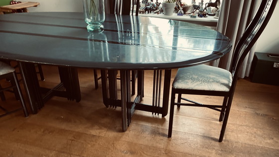 Image 1 of Giorgetti tafel met 4 stoelen