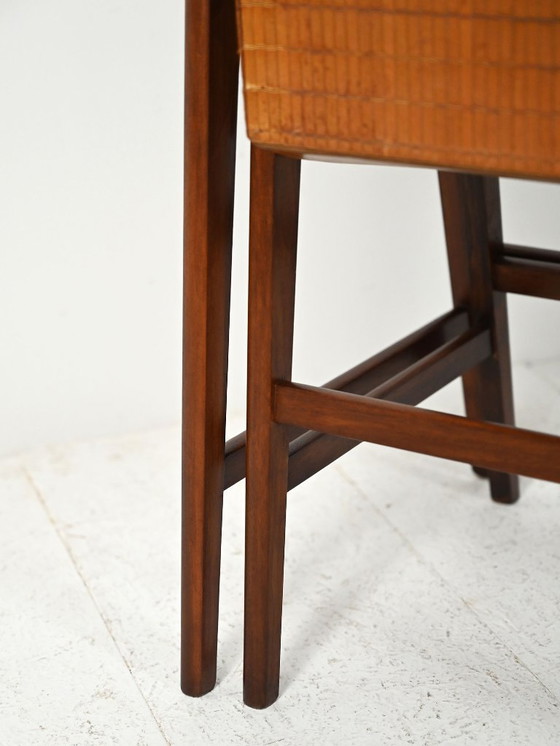 Image 1 of Pair of Scandinavian Nesting Coffee Tables with Yarn Box