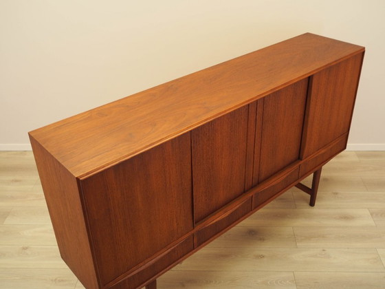 Image 1 of Aparador alto de teca, diseño danés, década de 1960, diseñador: E.W. Bach