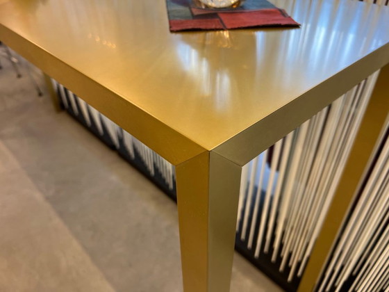 Image 1 of MDF ITALIA TENSE CONSOLLE OTTONE - MODELLO SHOWROOM