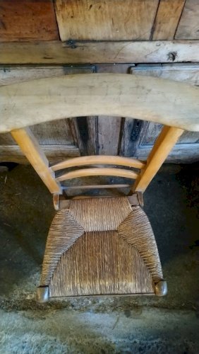 Chaise prie dieu paillÃ©e ancienne en hÃªtre – Fauteuils (photo 32 of 34)