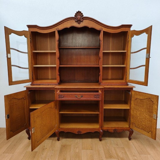 Credenza con Vetrina Vintage Cassettiera Mobile a Parete – Credenze con vetrina, Glass, Wood (photo 2 of 17)