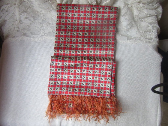 Sciarpa Lunga di Seta Vintage Unisex Stagione Festiva, Oggetti decorativi, Nero (foto 8 di 9)