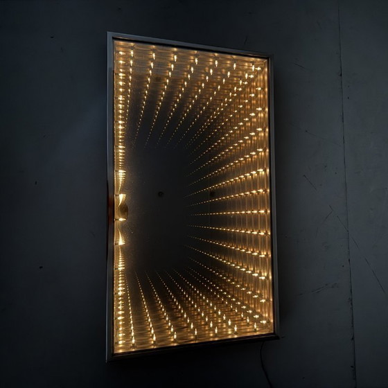 Image 1 of Infinity wall mirror illuminated mirror 1970-80's