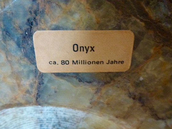 Image 1 of Vintage Table / Desk Clock, Marble/Onyx