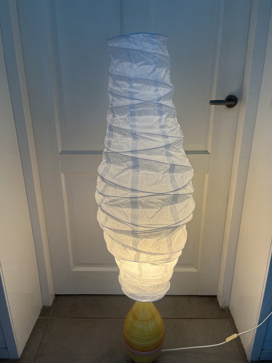 Image 1 of Lampada da terra alta in ceramica koralcoa della metà del secolo scorso