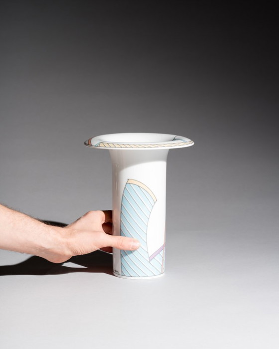 Image 1 of Rosenthal Tapio Wirkkala Dorothy Hafner Century New Wave Fruits Bowl & Vase Set