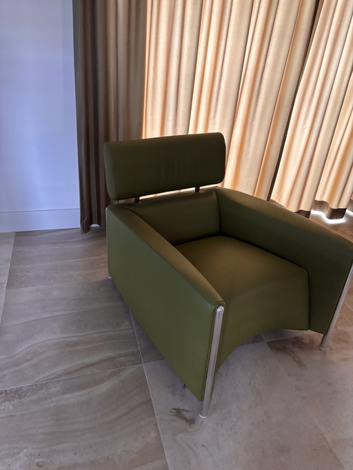 2 oblomov stoelen e un bijpassend voetenbankje