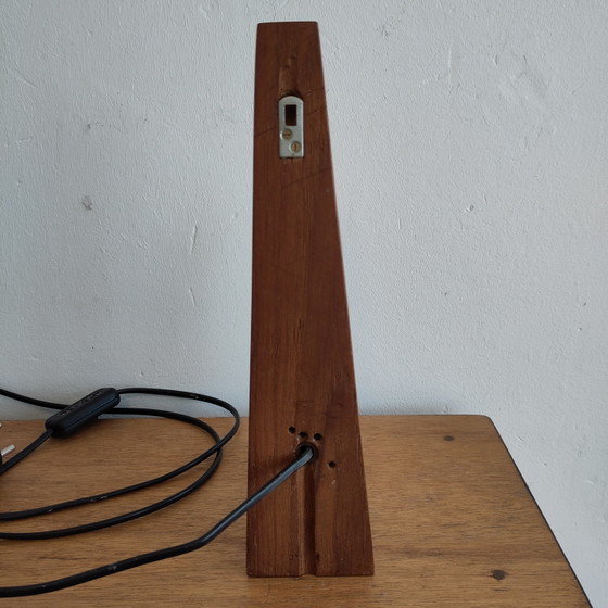 Image 1 of Dänische Teakholz-Wandlampe aus der Mitte des 20. Jahrhunderts