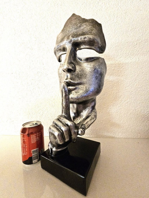 Sculpture moderne « Silence » d'après Salvador Dalí