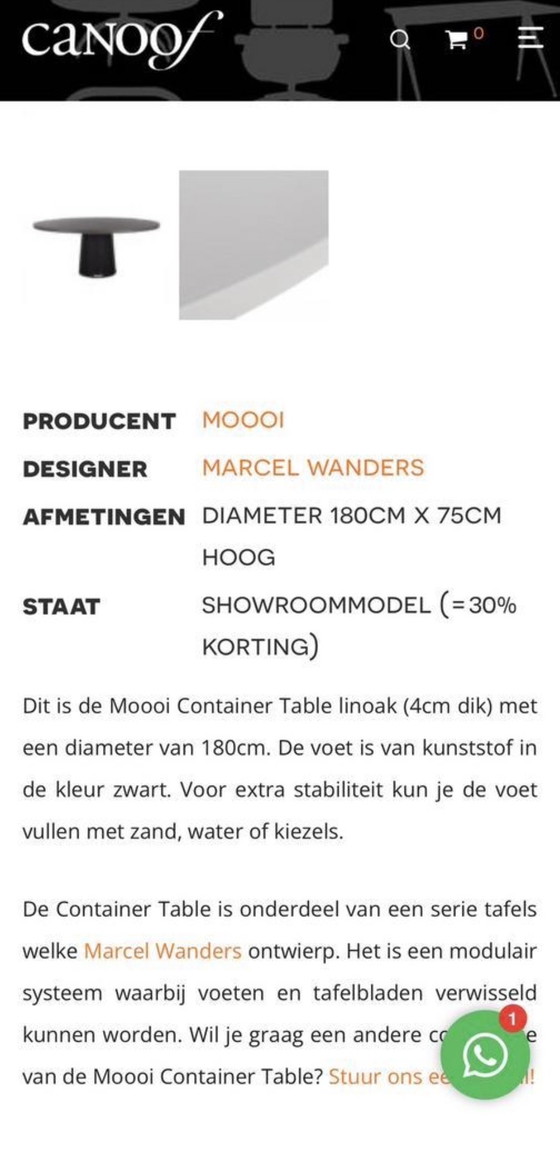 Image 1 of MOOOI CONTAINER TABLE MARCEL WANDERS