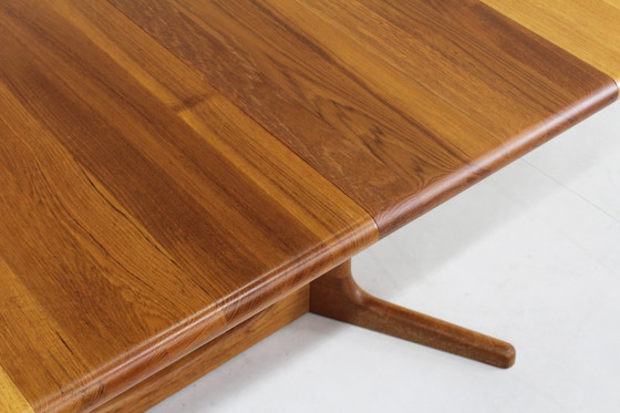 Image 1 of Vintage Glostrup Danish oval extendable dining table solid teak