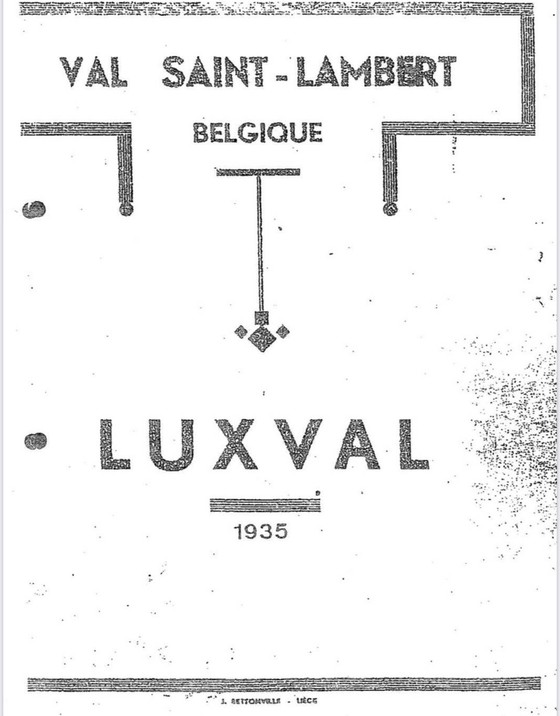 Image 1 of Val Saint Lambert - Bol Art Déco - Luxval - Décoration dorée
