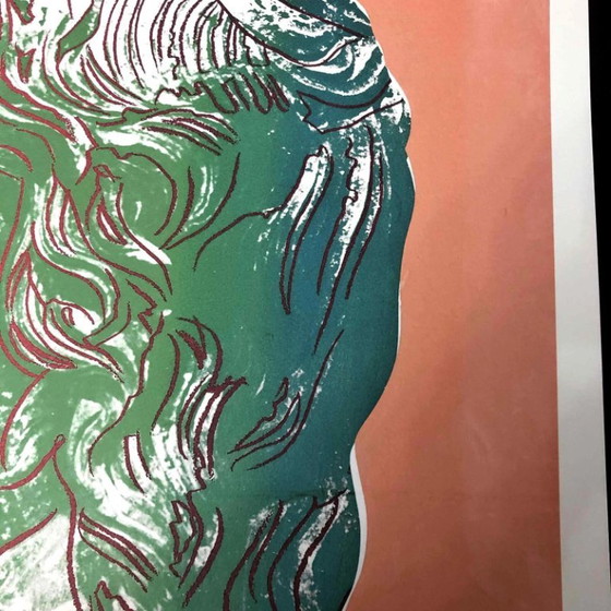 Lithografie "Alexander de Grote" uit de jaren 1990, geïnspireerd op Andy Warhol. – Litho's & Zeefdrukken (photo 6 of 11)