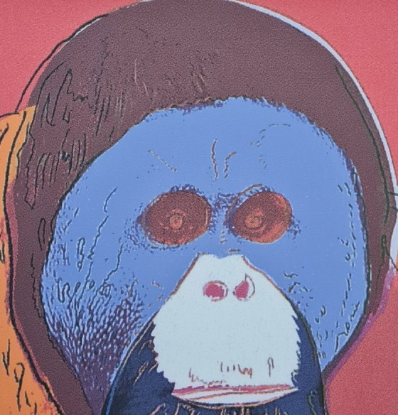 Image 1 of D'après Andy Warhol, Orang-outan, années 1980, lithographie