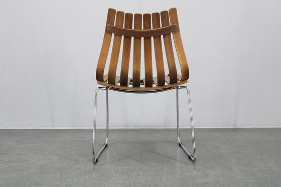 Image 1 of 1980er Satz von sechs skandinavischen Teakholz-Esszimmerstühlen