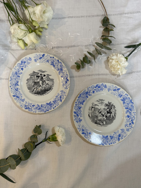 Image 1 of Juego de 2 platos parlantes Niederweiler 