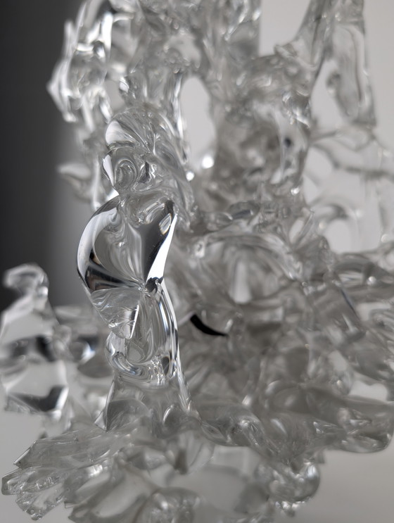 Image 1 of Sculpture en cristal et corail, René Roubicek, République tchèque, années 1960