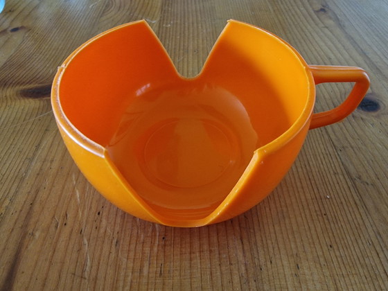 Set van 6 theeglazen in mid-century space age-stijl – Gemaakt in Nederland (jaren 70) – Servies, Glass (photo 6 of 7)