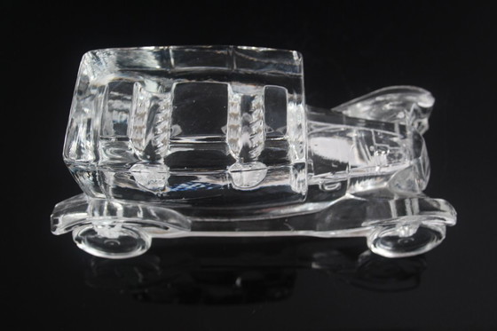 Image 1 of Fermacarte in vetro antico Art Déco, Tatra 11, circa anni '20.