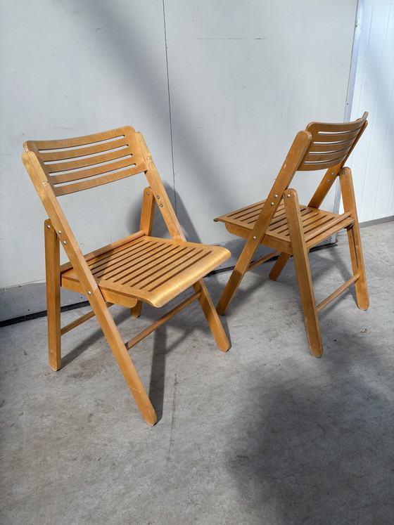 Image 1 of Sedie pieghevoli vintage IKEA in compensato “Nikolaus”