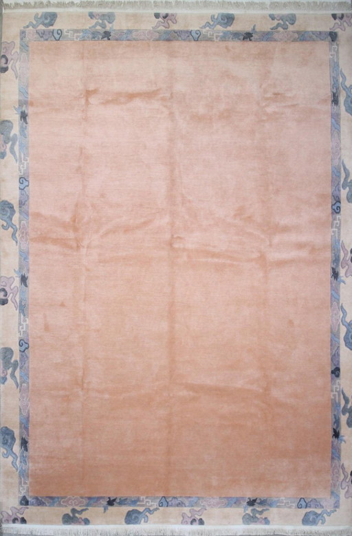 Original Modern Designer highland wool rug Nepal 425 x 304 cm