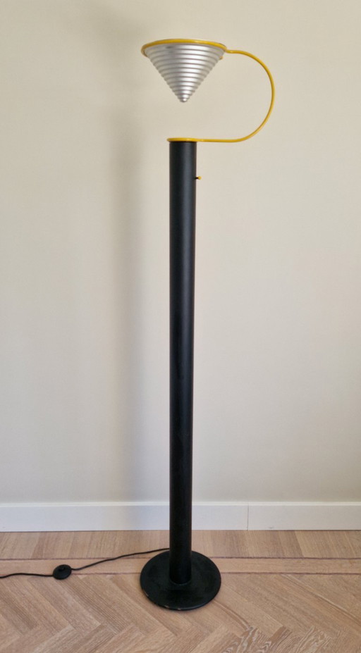 Unique vintage floor lamp, Lamiprogetti Eleusi, Italy, postmodern design, 1980s