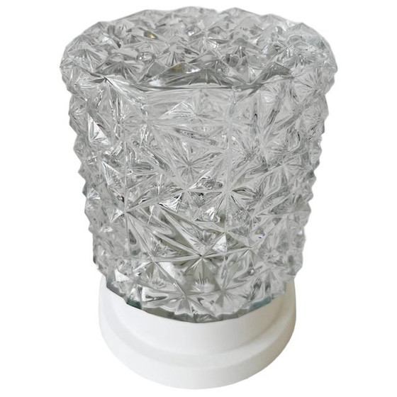 Image 1 of Lampada da soffitto vintage Corodex in vetro effetto cristallo 1960