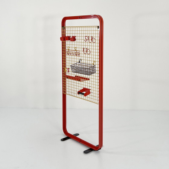 Image 1 of Rode Binetta Staande Organiser Door Boccato, Gigante & Zambusi Voor Seccose, 1980S