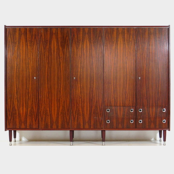 Image 1 of Large vintage 5-door mid-century design closet, 1960s