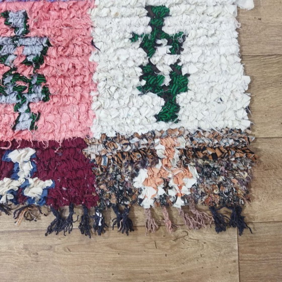 Image 1 of Patchwork Berber Rug – Patchwork Berber Carpet | Moroccan Handmade Rug | 213 × 130 cm