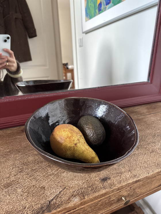 Image 1 of Vintage bruine kom / schaal