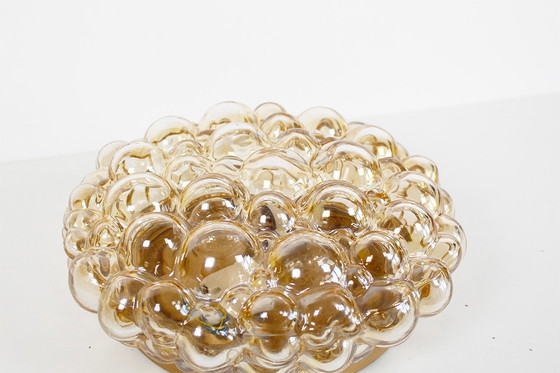 Image 1 of 1x Glass bubble flush mount light by Helena Tynell for Glashutte Limburg