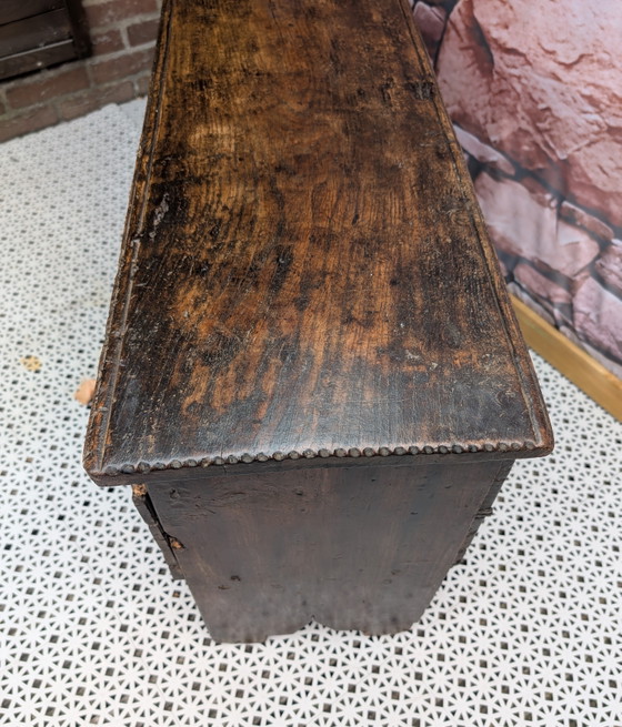 Image 1 of Coffre à couvertures ancien en chêne / XVIIe-XVIIIe siècle