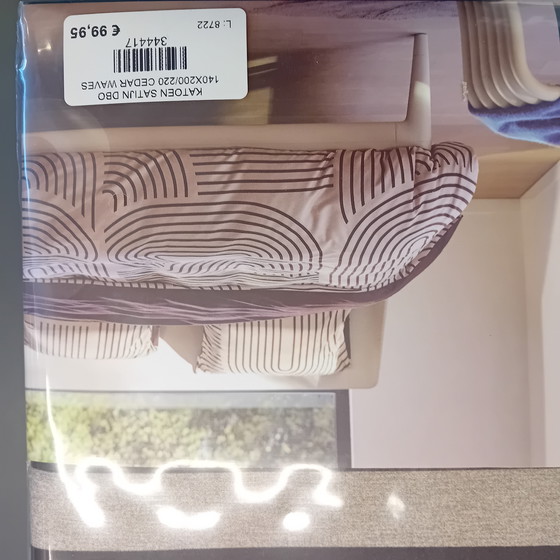 Image 1 of Copripiumino Auping con motivo "Onde di cedro" 140 x 220 cm