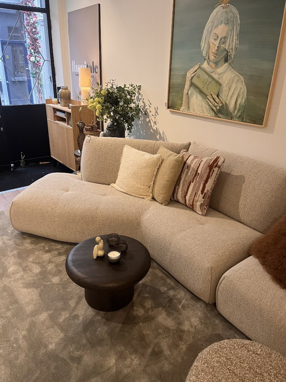 Bib Sofa - Passe Partout - Tessuto Loop Pepper, Divani angolari, Tessile, Beige (foto 2 di 6)