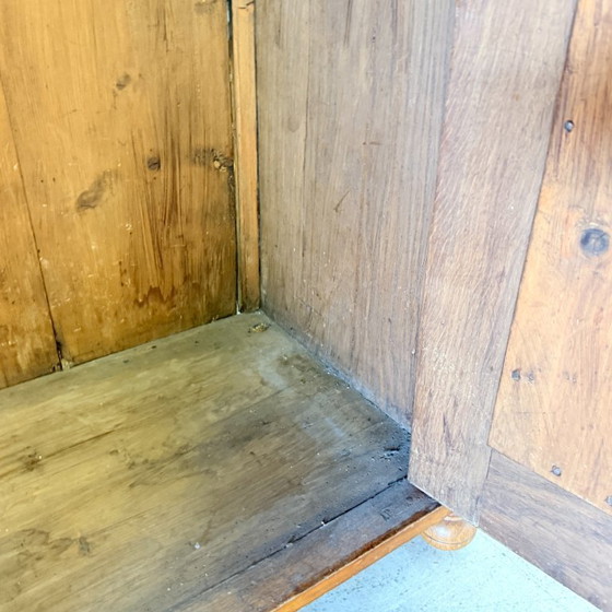 Antieke Eiken Biedermeier Meidenkast met Authentiek Pennenrek – Kledingkasten, Wood, Vintage (photo 8 of 15)