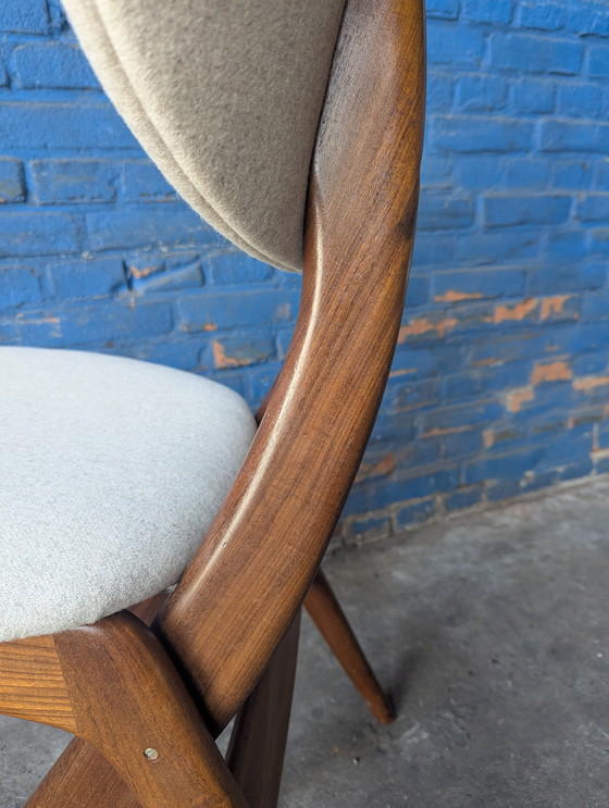 Image 1 of Vintage Teak Scissor Chair - Louis Van Teeffelen - 1960