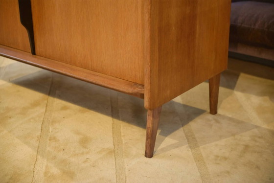 Oak wardrobe by Roger Landault 1960s – Mid Century Modern (photo 5 of 9)