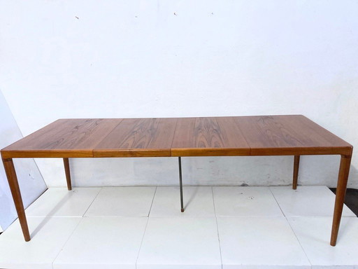 XXL teak dining table by Bramin Design HW Klein, 1960s, Made in Denmark