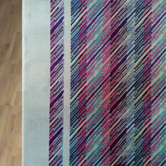 Image 1 of Alfombra de lana Vestor de Missoni para T&J de la década de 1980. Hecha en Italia.