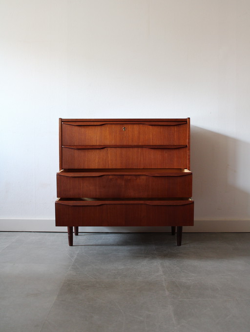 Cassettiera danese vintage in teak