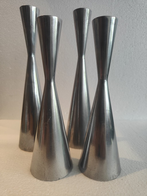 Bougeoirs Vintage Ikea Erika Pekkari 2 grands et 2 petits