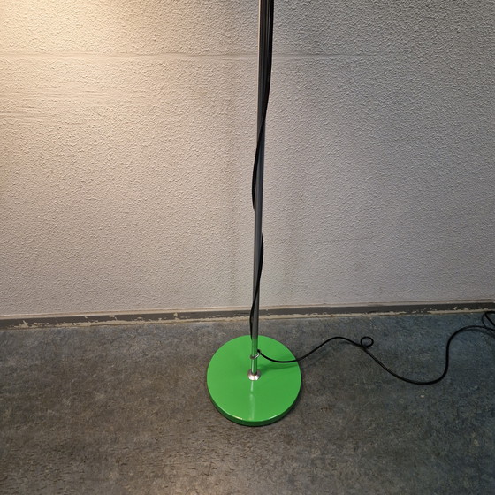 Image 1 of Lampadaire vintage des années 1970, projecteur vert