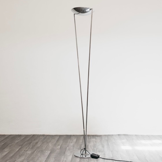 Image 1 of Vloerlamp met stalen frame, minimalistisch design, jaren 80