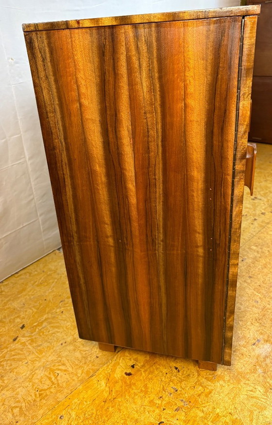 Image 1 of Art Deco Vintage Walnut Display Cabinet (Circa 1930–1940)  A charming and beautifully crafted Art Deco cabinet dating from the 1