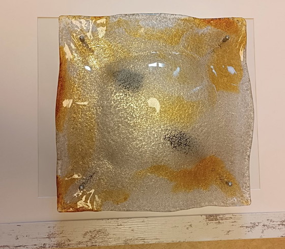 Image 1 of Mazzega Murano Grande Plafoniera 40x40 cm - design Carlo Nason - anni '90