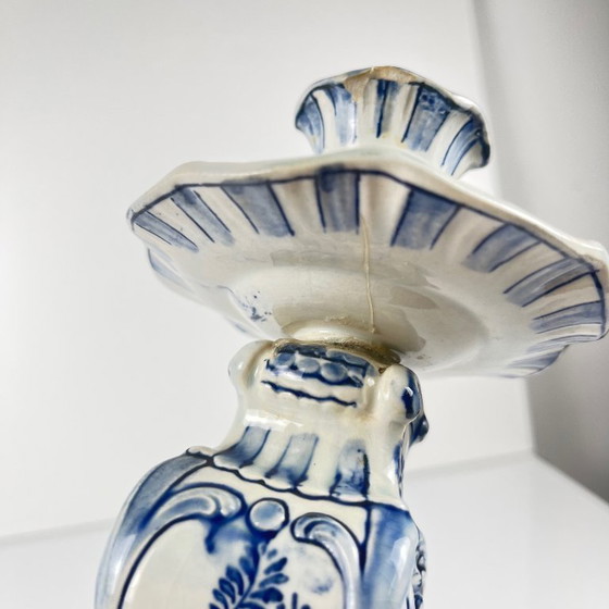 Image 1 of Delft candlestick by Royal Bonn, late 19th - early 20th century